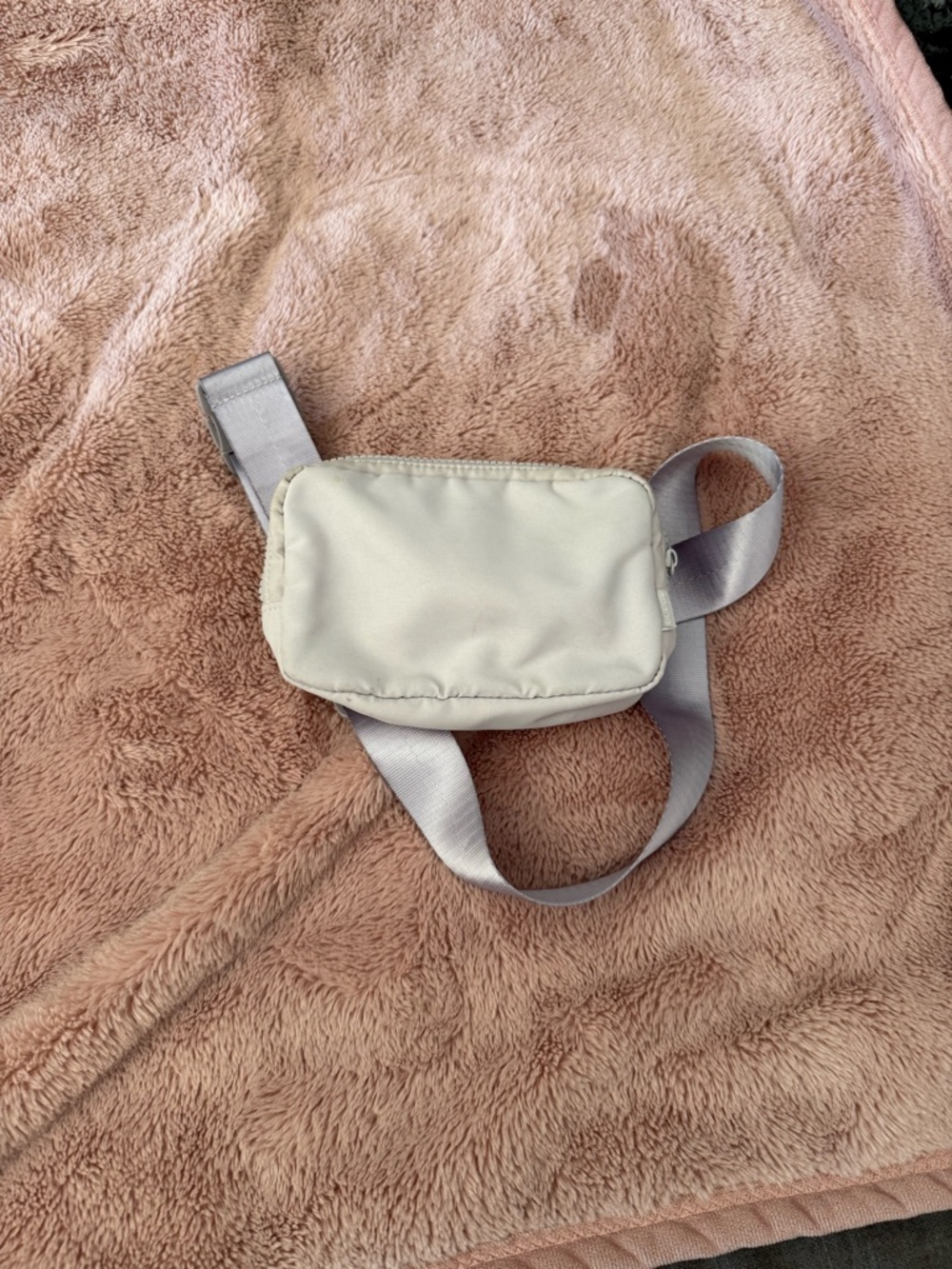 Minimalist Cream Crossbody Belt Bag